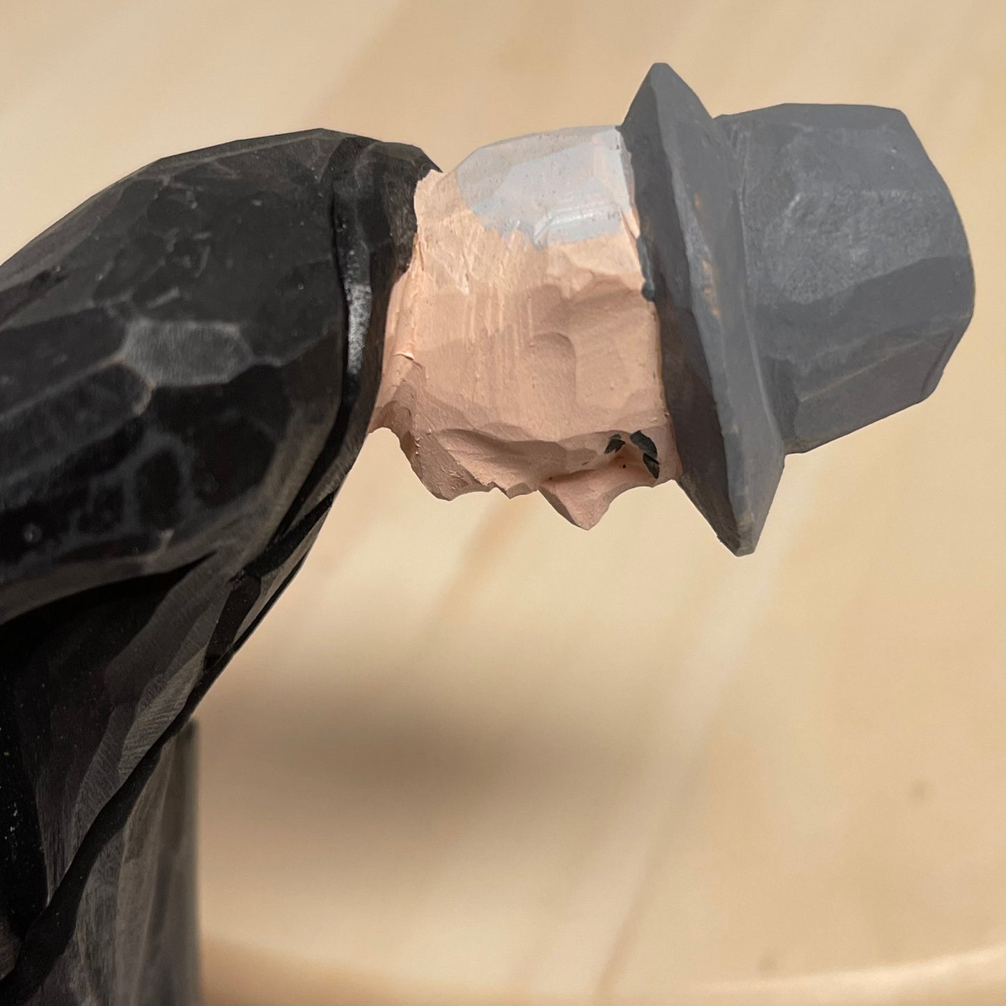 YEEYAYA man statue Wood sculpture woodcarving Hand Carved Wood Wooden  Figurine home Decor Room decor