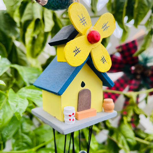 YEEYAYA Hand made wooden house wind chime